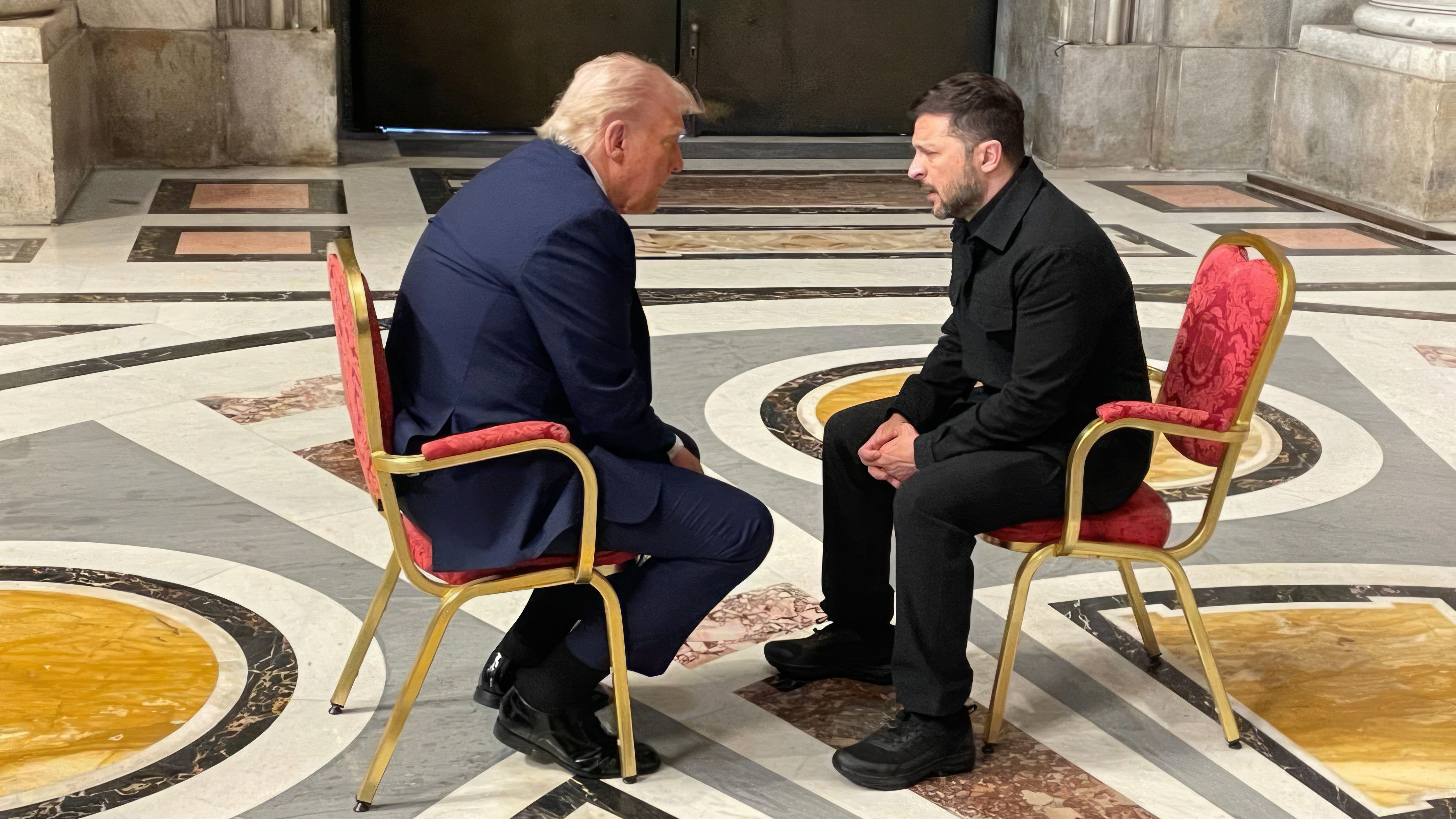 Donald Trump y Volodimir Zelenski