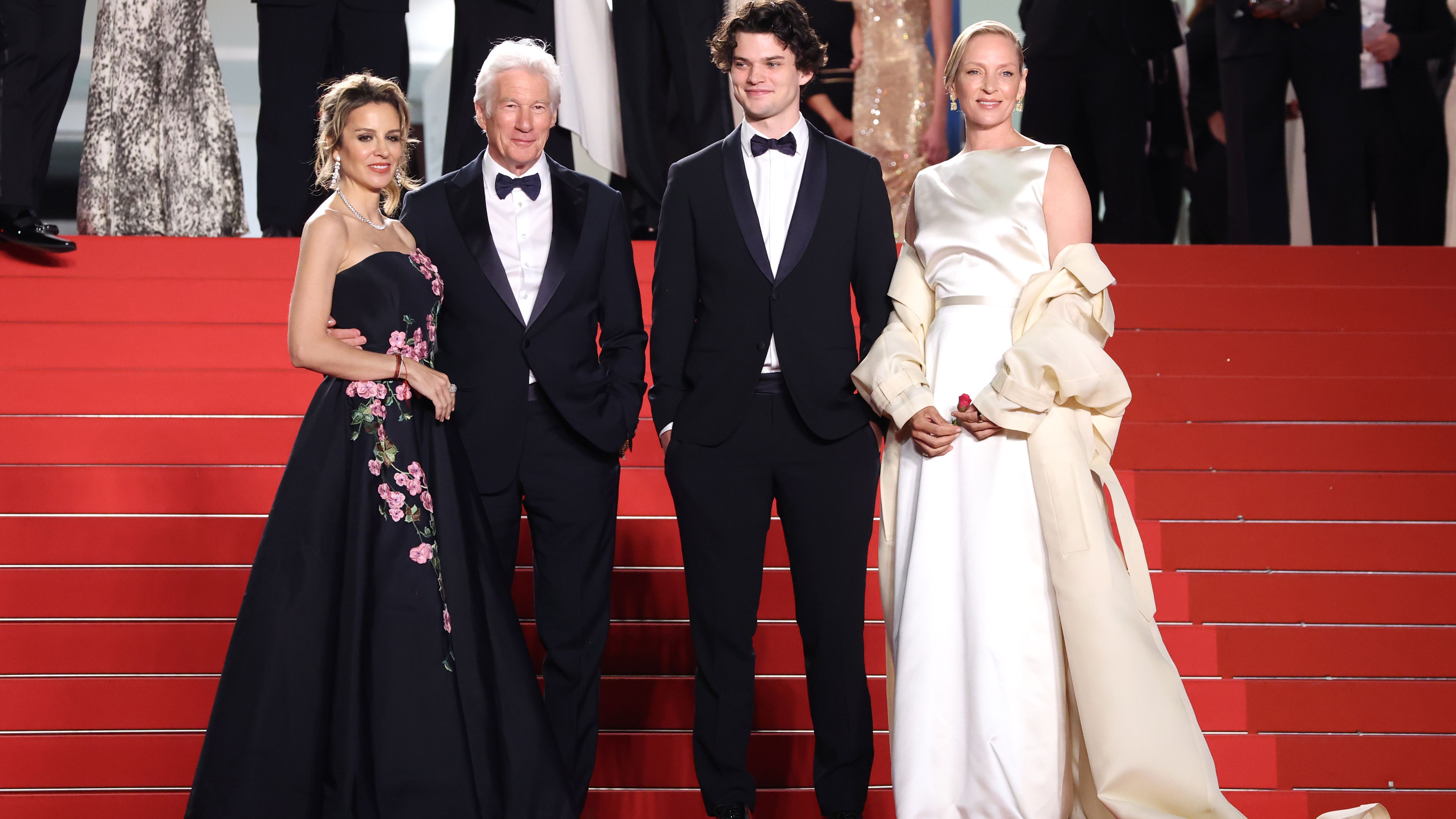 Familia Gere y Uma Thurman en el Festival de Cannes