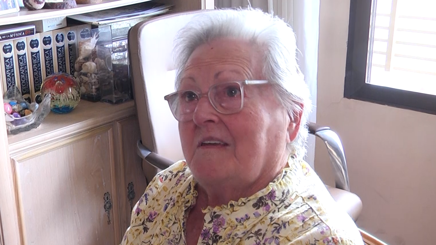 Isabel en su casa este martes