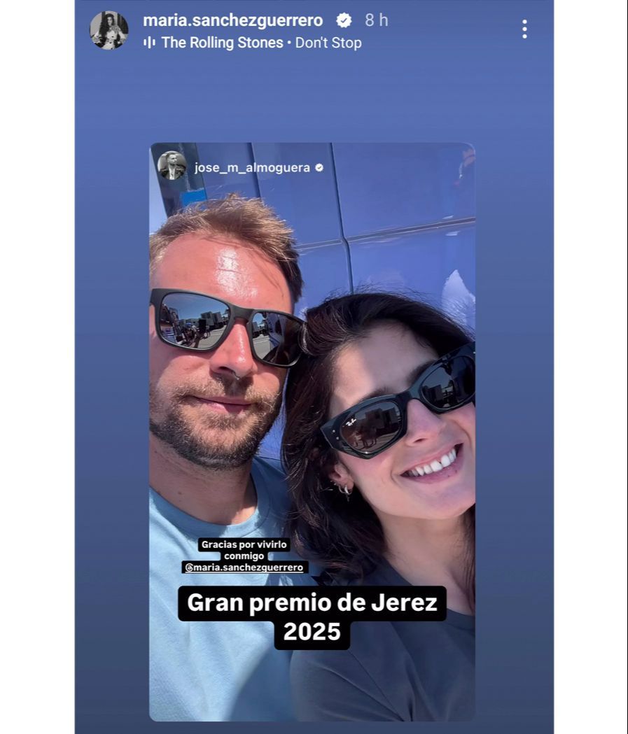 José María Almoguera y María Sánchez, en el 'Gran Premio de Jerez'