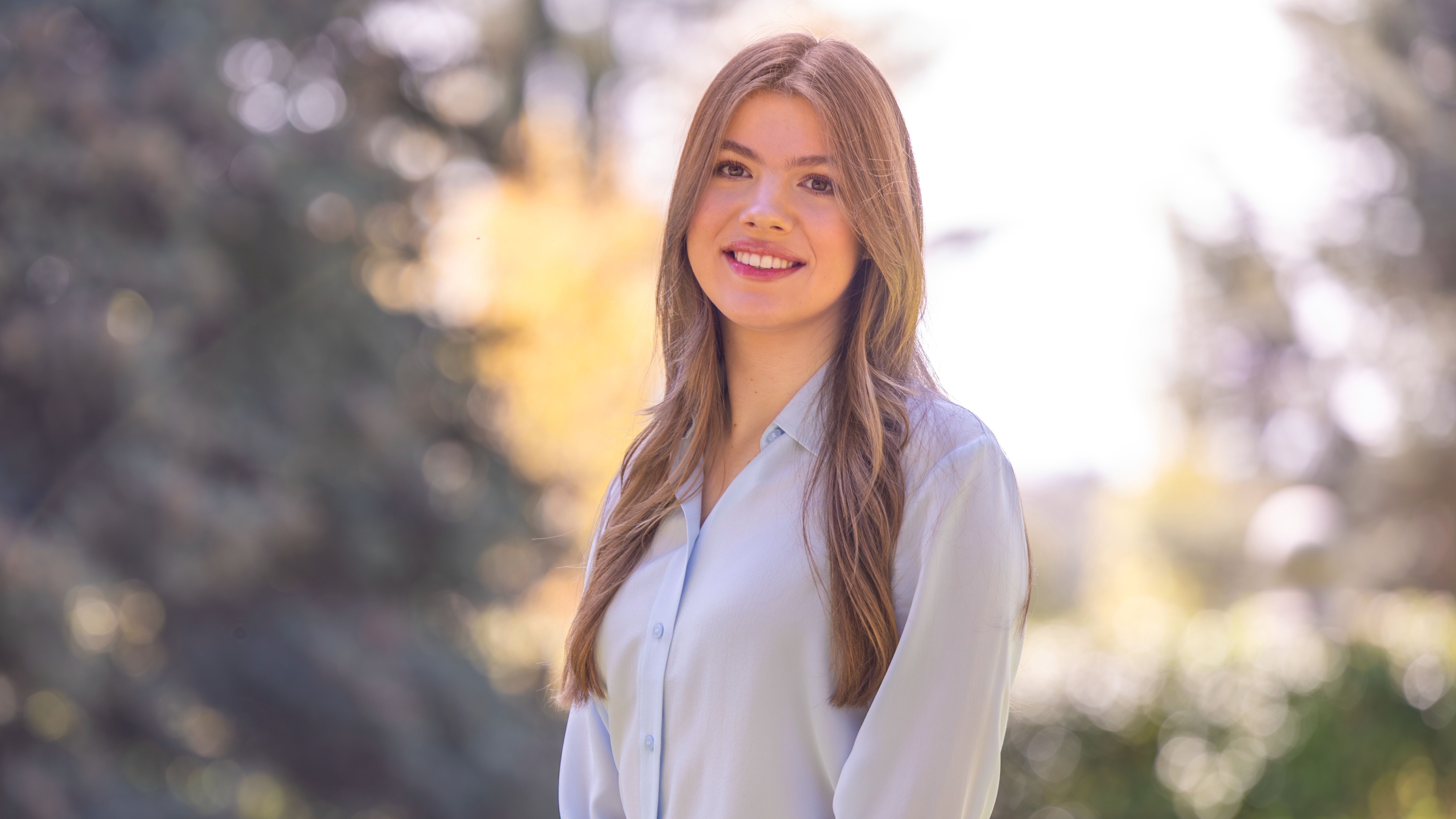 La infanta Sofía en su posado por su 18º cumpleaños