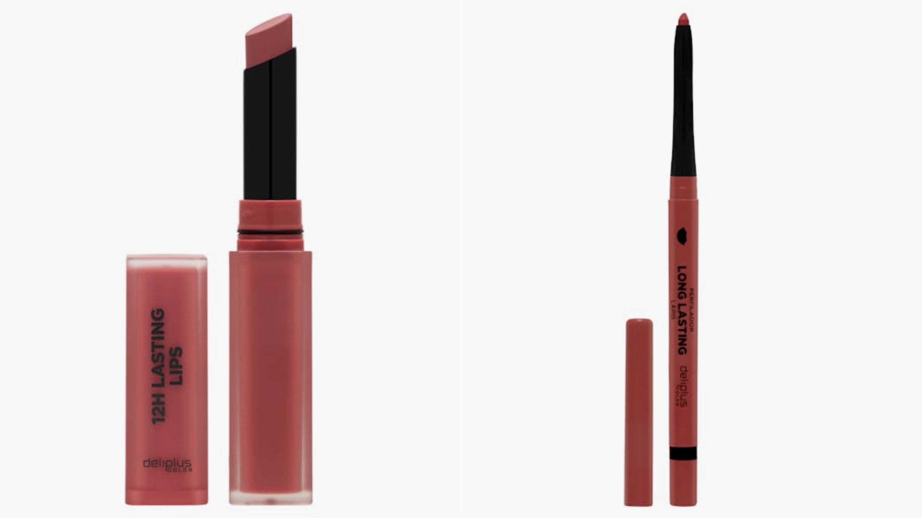 Labial y perfilador, en un montaje fotográfico