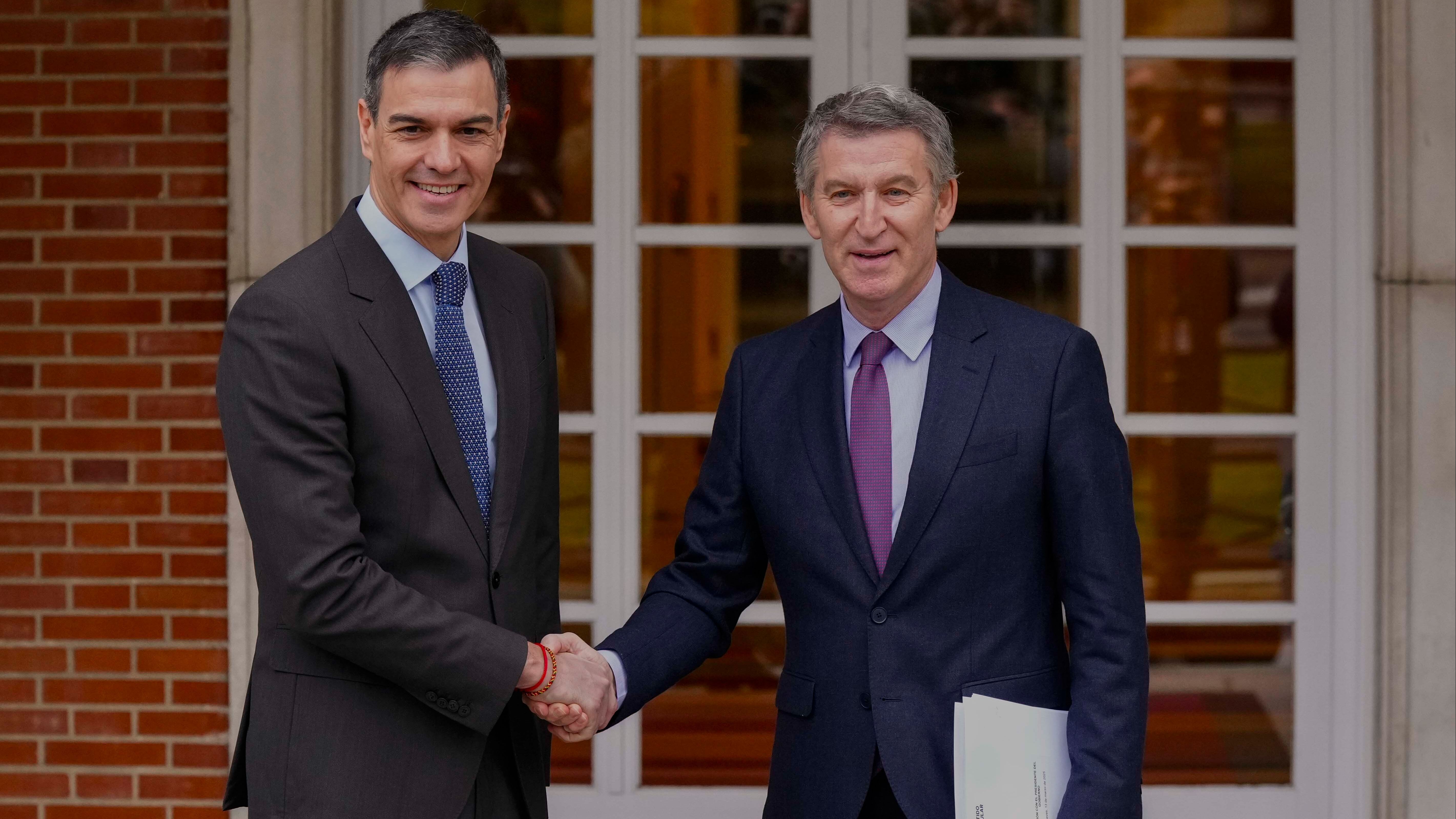 Pedro Sánchez y Alberto Núñez Feijóo