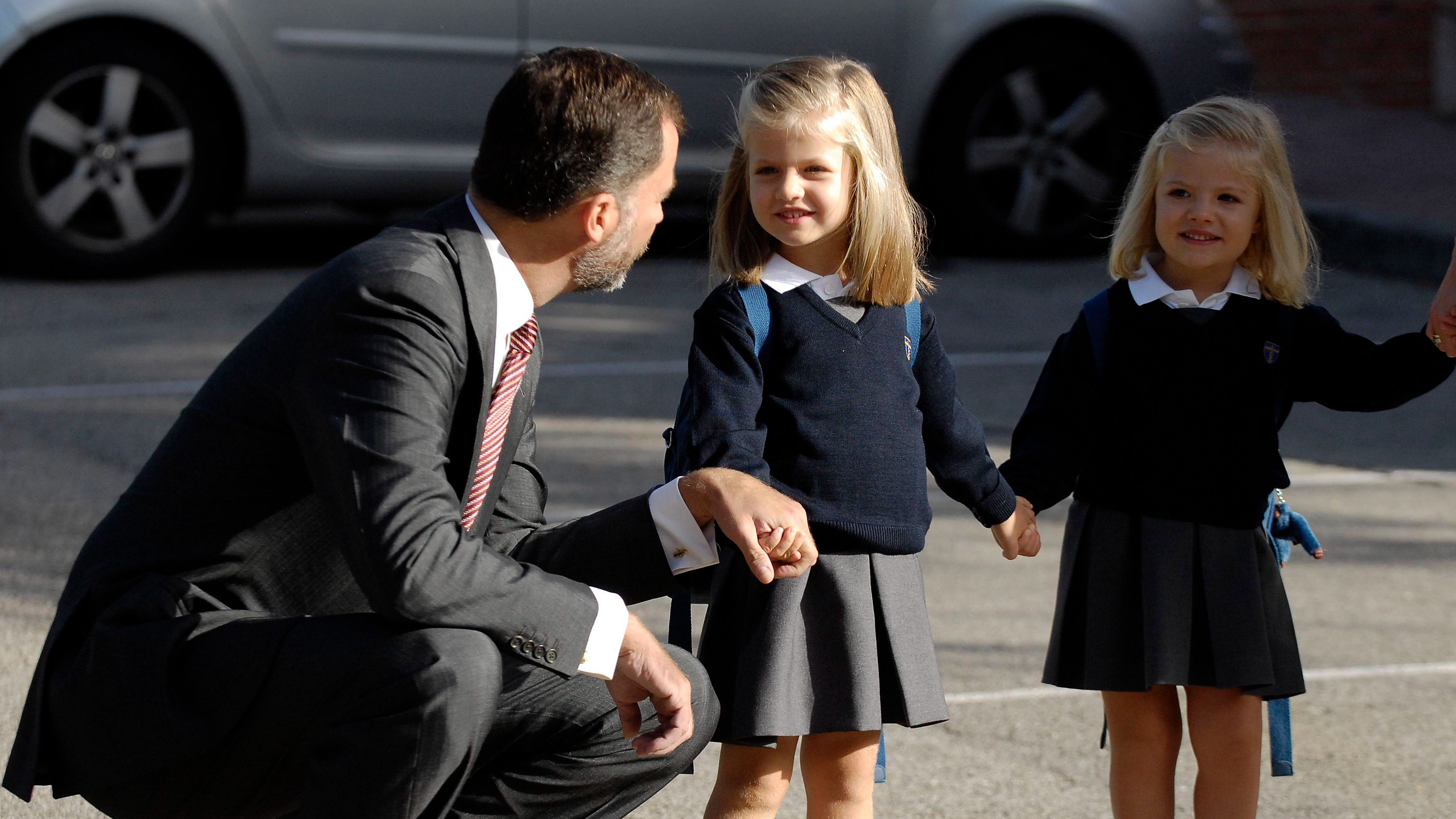 Primer día de colegio, en 2010.