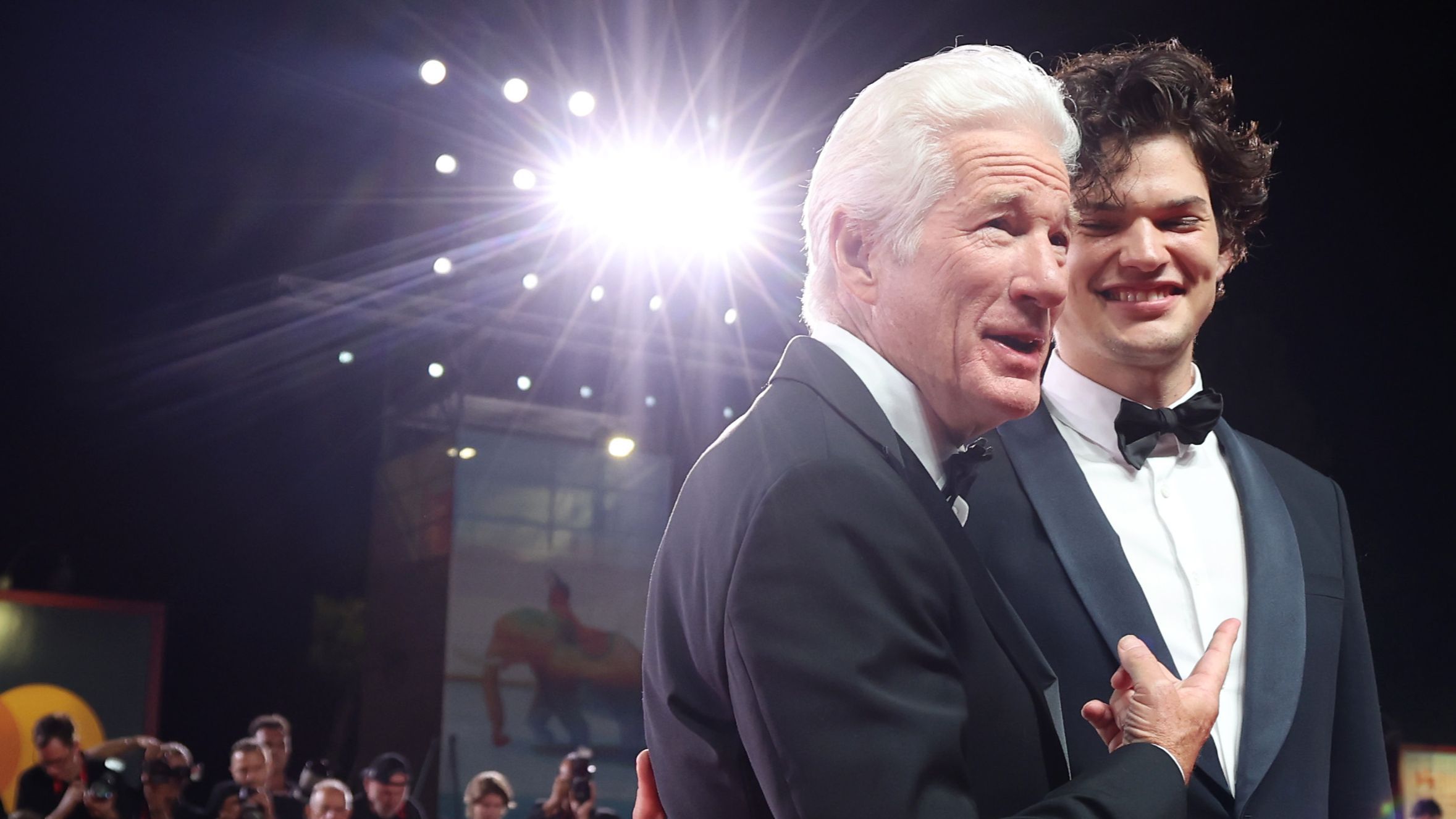 Richard Gere junto a su hijo mayor, Homer