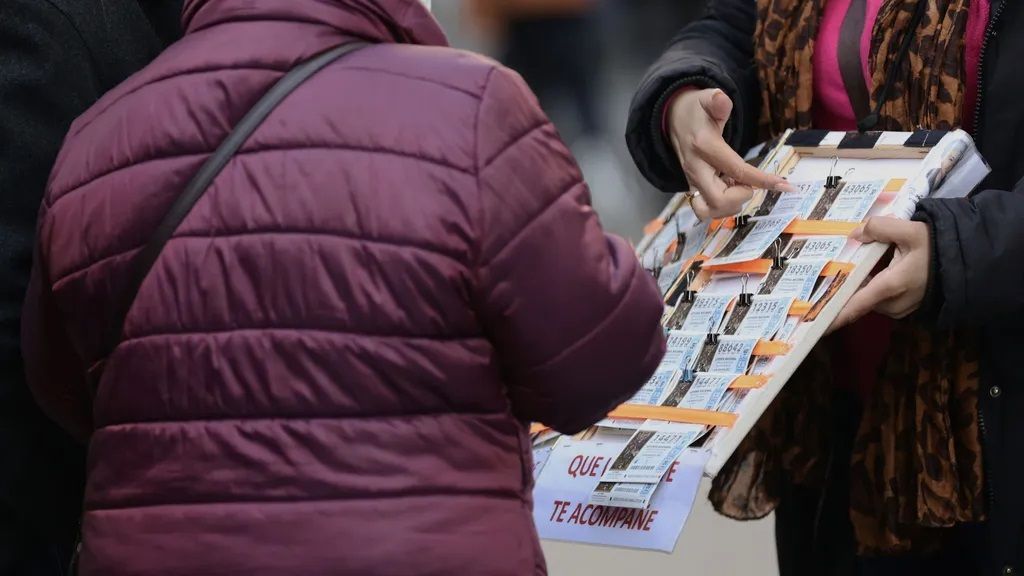 Compra de décimos de lotería