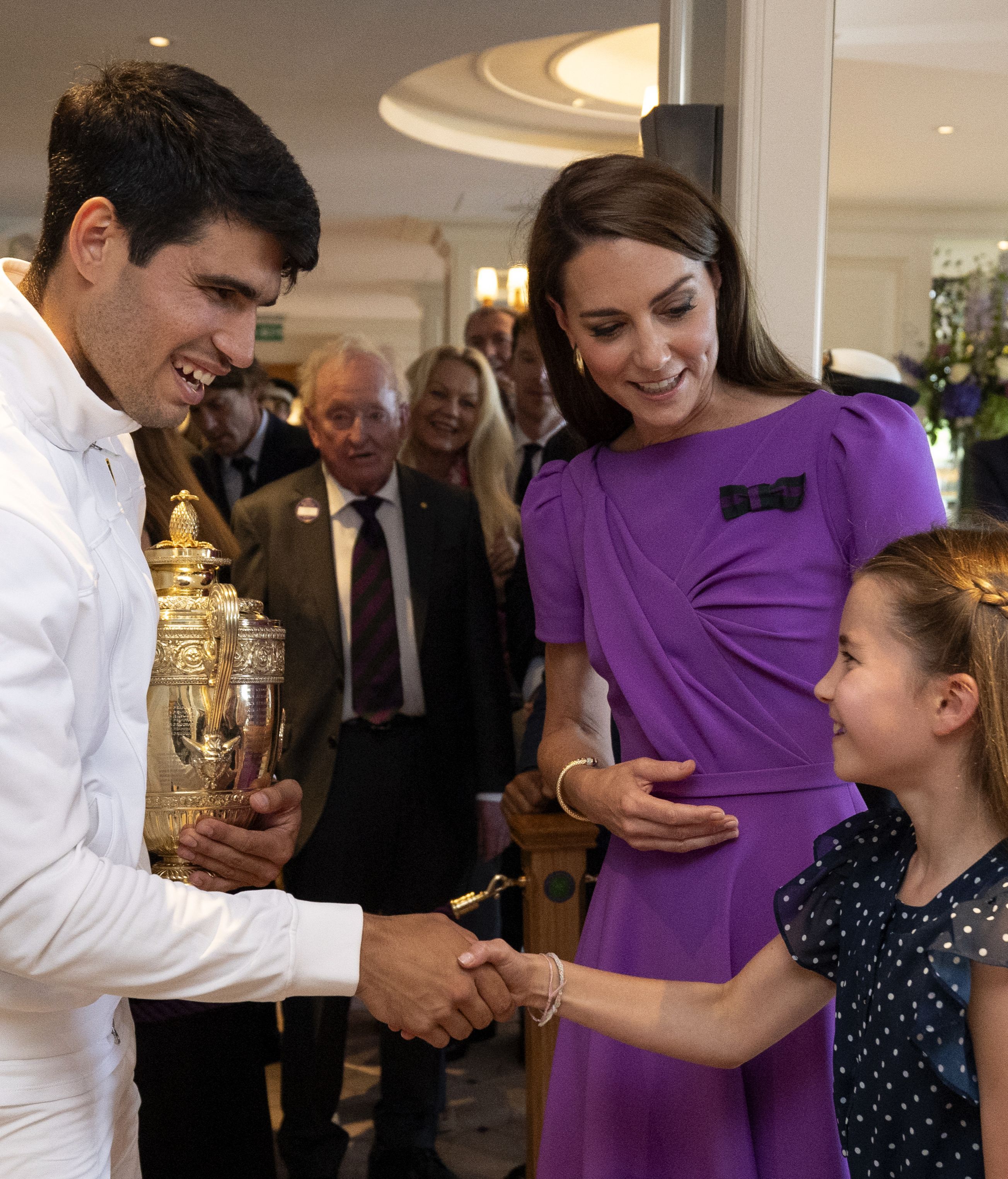 Conociendo a Carlos Alcaraz en Wimbledon.