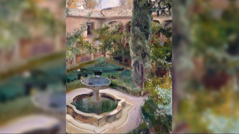 Cuadro "El Jardín de Lindaraja"