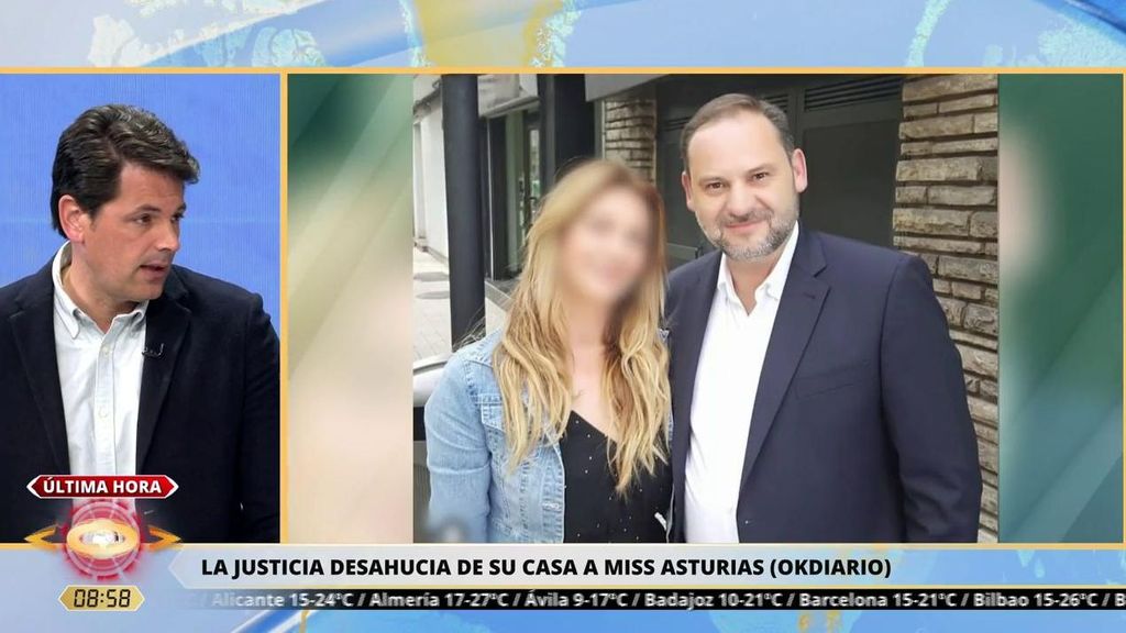 El juez ordena el desahucio de Claudia Montes, Miss Asturias y amiga de José Luis Ábalos