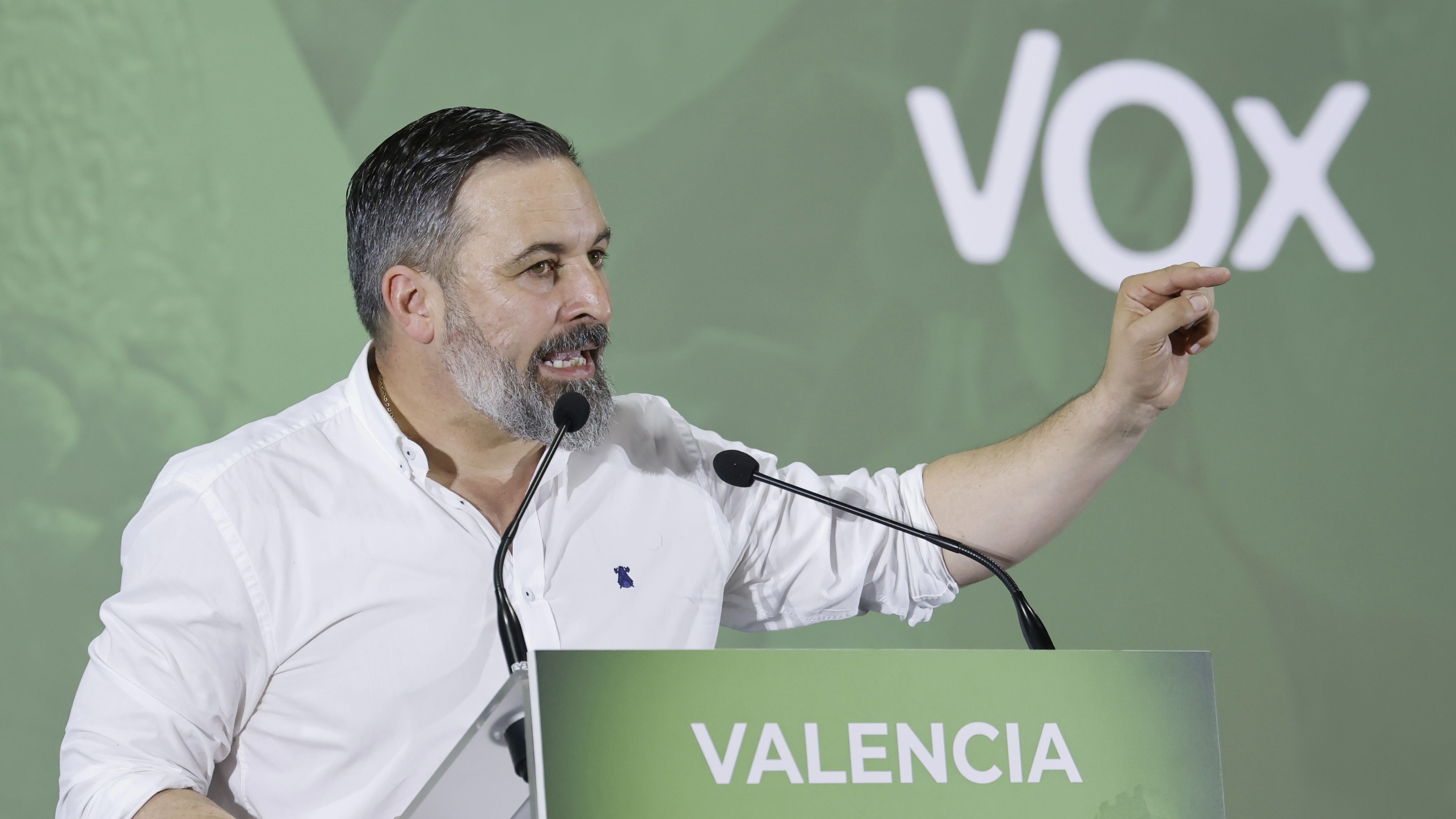 El presidente de Vox, Santiago Abascal