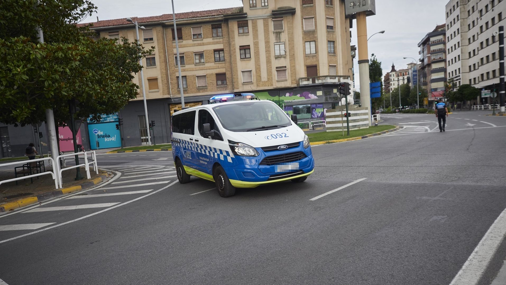 Imagen de archivo de un coche de la Policía Municipal de Pamplona