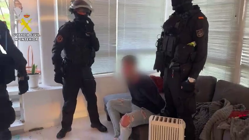 La Guardia Civil detiene a cuatro personas por la presunta implicación en una red de secuestros