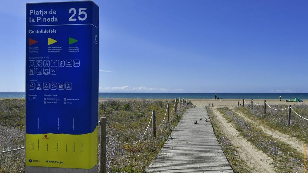 Playa en Castelldefels