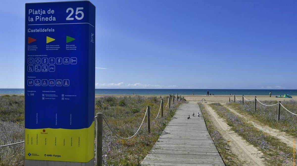 Playa en Castelldefels