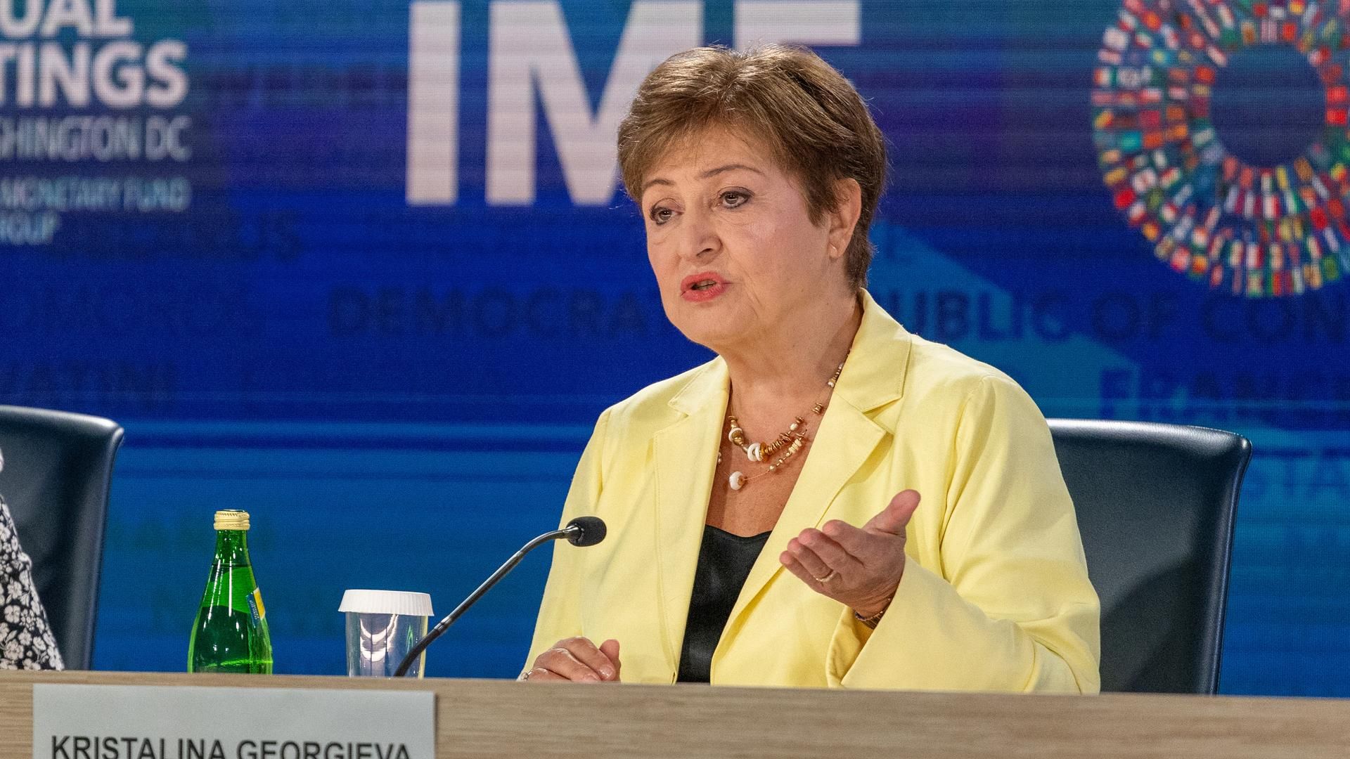 Archivo - La directora del FMI, Kristalina Georgieva