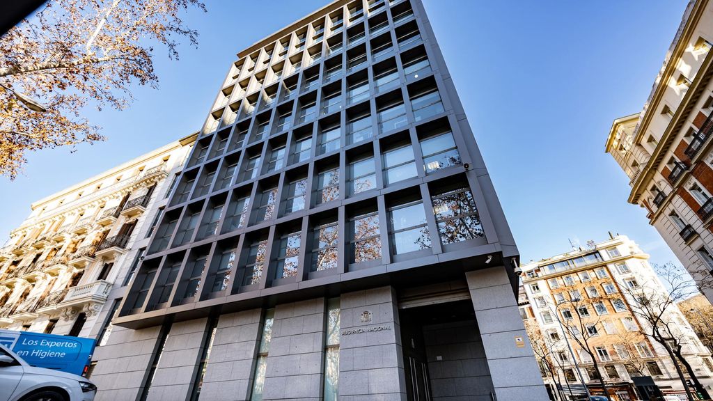 Archivo - Vista de la fachada de la Audiencia Nacional, a 8 de enero de 2024, en Madrid (España).