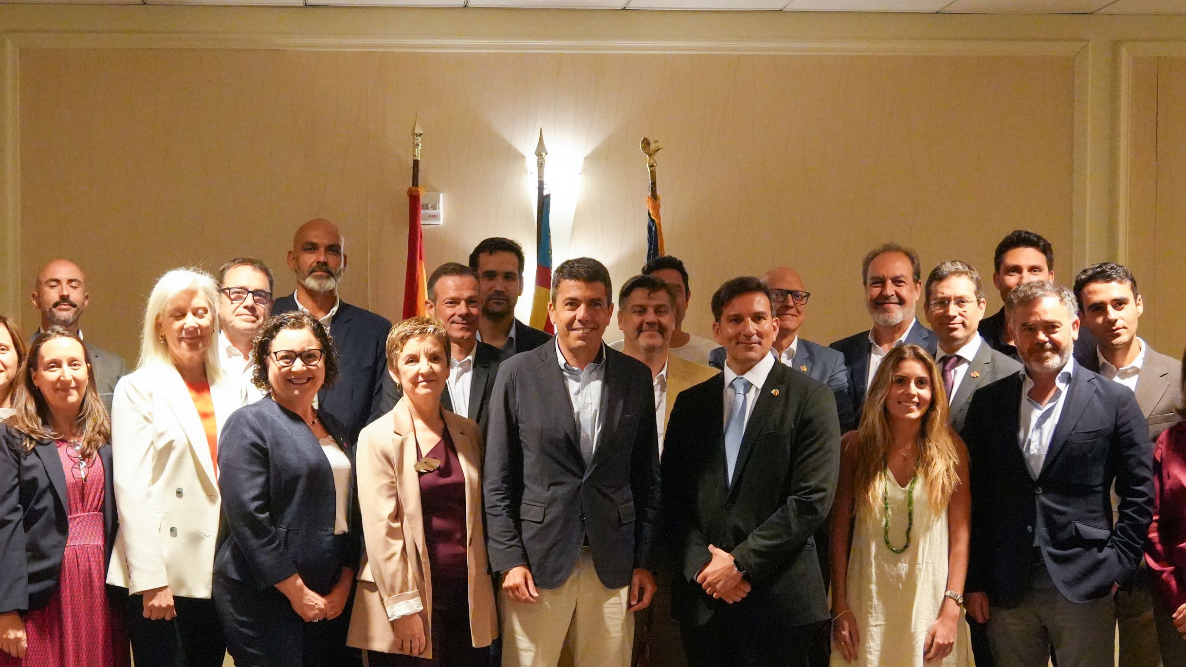 Carlos Mazón en un encuentro de trabajo con una delegación de empresas de la Comunitat Valenciana implantadas en Miami