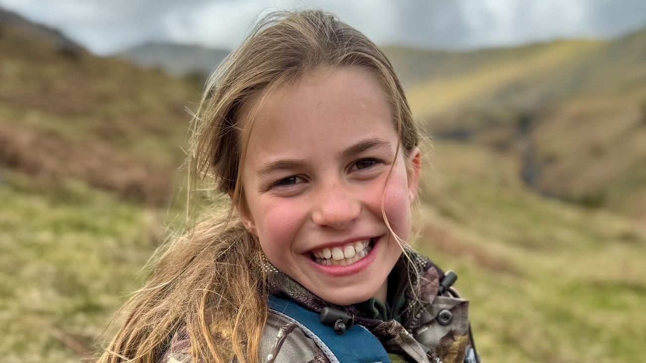 La princesa Charlotte en su nueva foto.