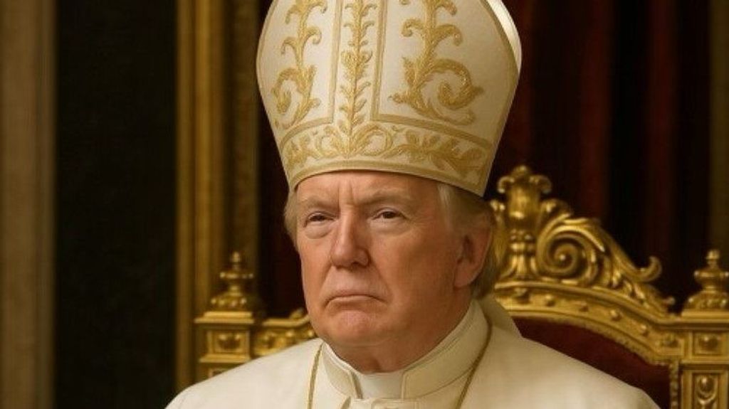 Donald Trump publica una imagen disfrazado de Papa tras bromear con asumir el cargo tras la muerte de Francisco