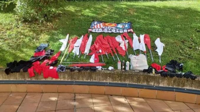 Identificados y devueltos a Madrid 118 ultras del Atlético tras provocar incidentes en Vitoria