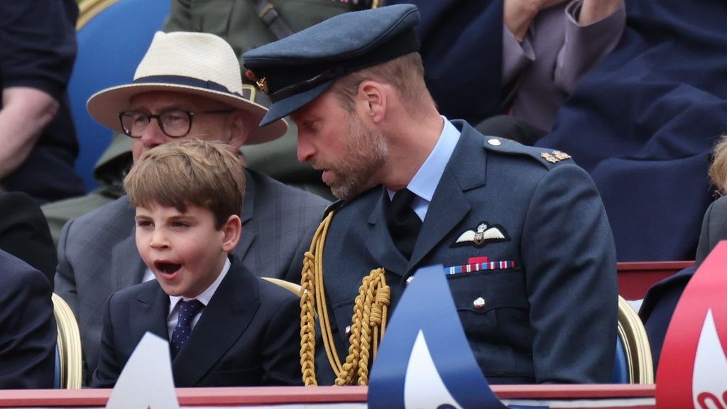 El príncipe Guillermo y su hijo, Louis