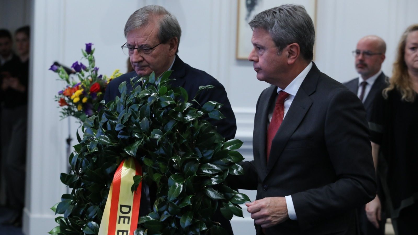 El secretario de Estado de Memoria Democrática, Fernando Martínez, en el acto de homenaje a las víctimas españolas del nazismo