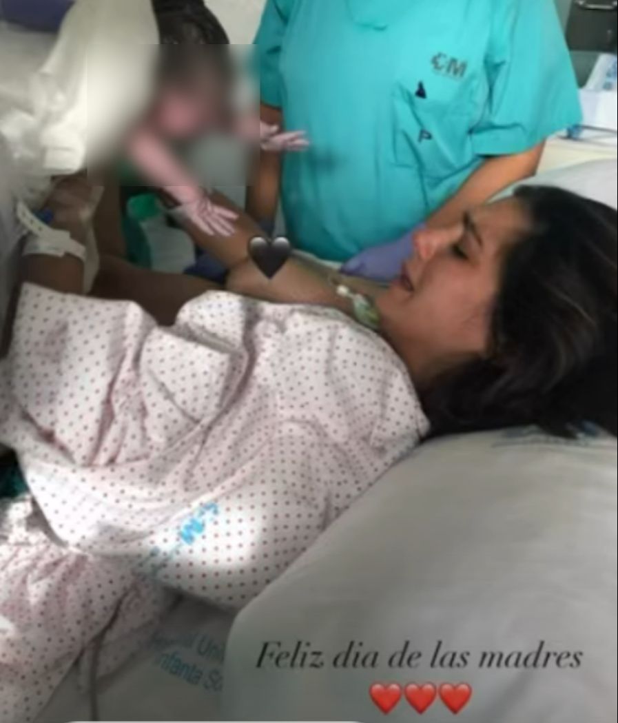 La foto del parto de Gema Aldón
