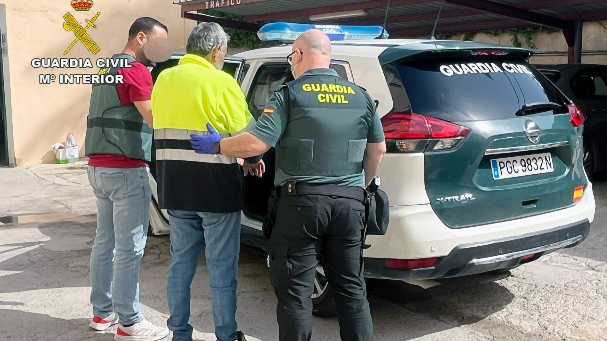 La Guardia Civil detiene a un hombre de 70 años por matar a otro de 74 con una pistola en Archena, Murcia