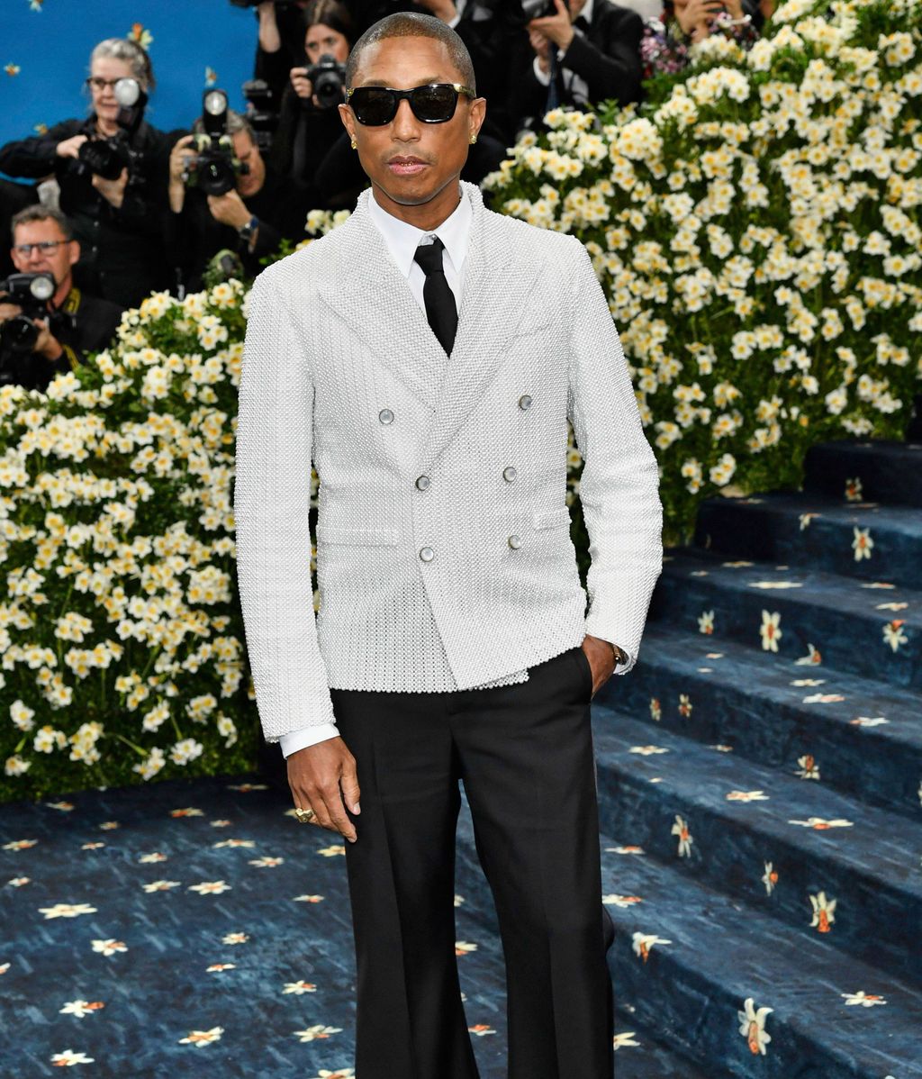 Pharrel Williams en la MET Gala 2025