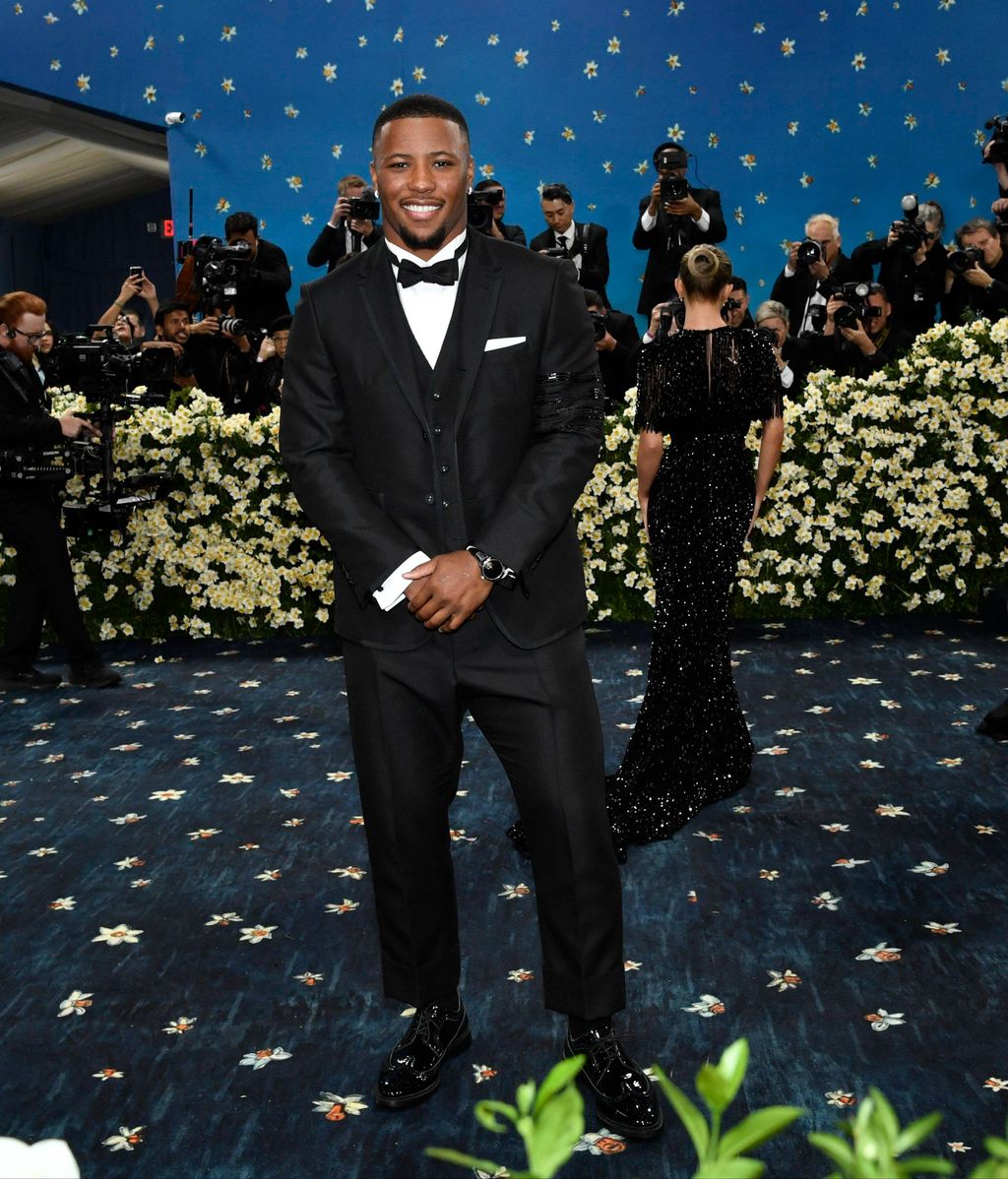 Saquon Barkley en la MET Gala 2025