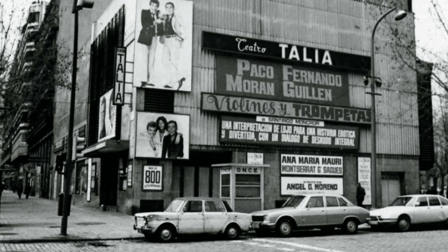Fachada del antiguo teatro Talia de Barcelona