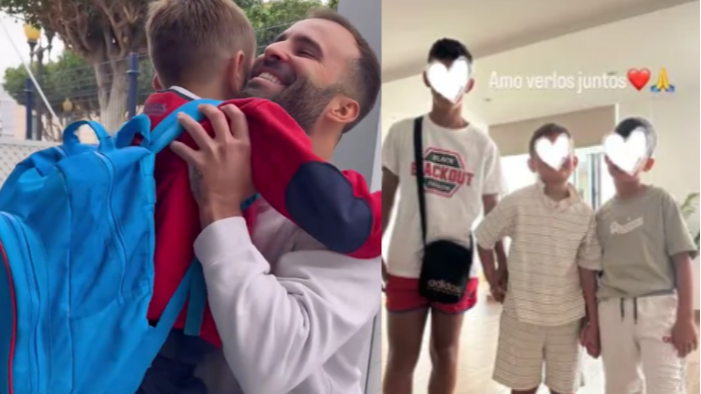 Jesé Rodriguez se reencuentra con Nyan, su hijo en común con Aurah Ruiz, y con sus hijos de otras relaciones