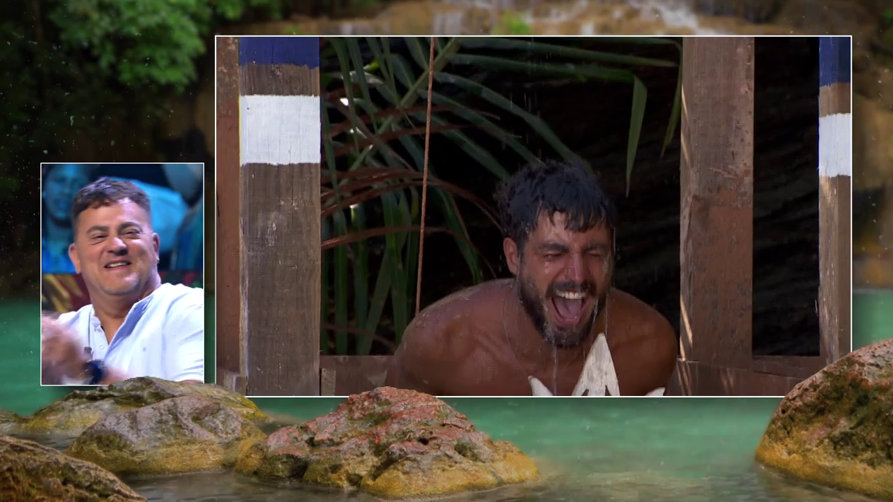 Joshua, al descubrir que era el concursante salvado.