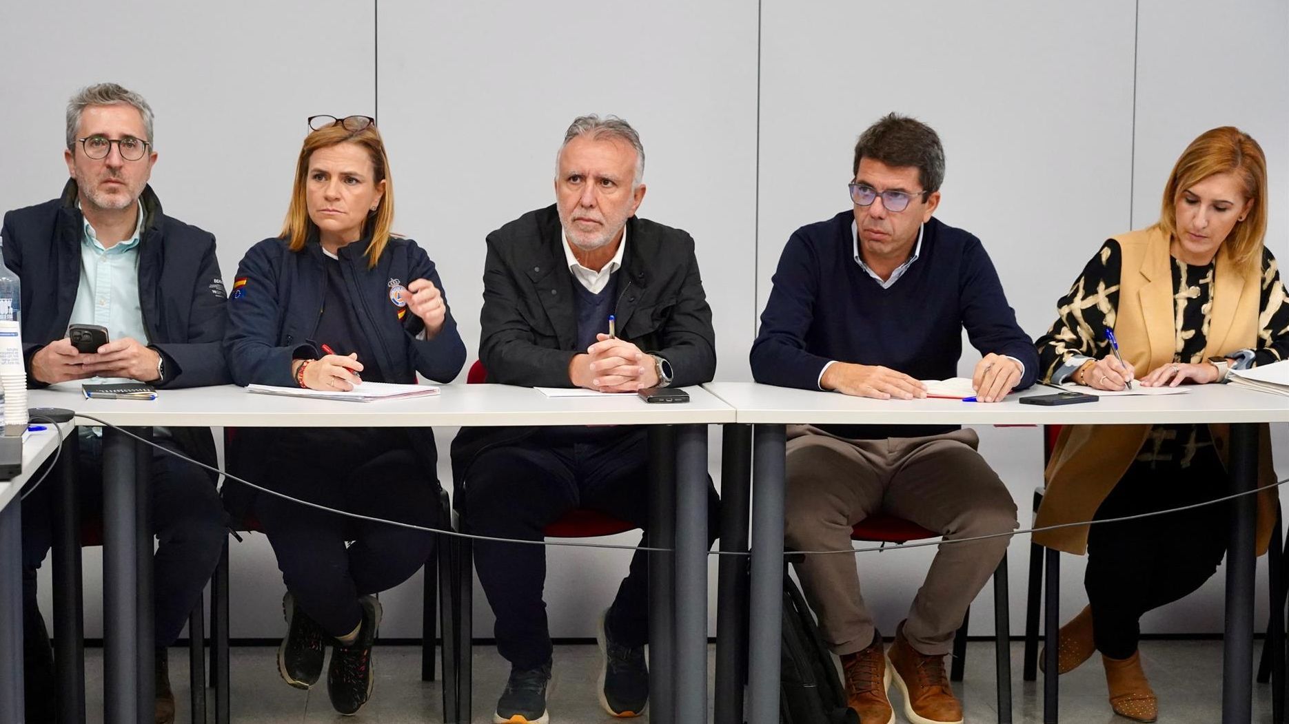 Mazón y Bernabé en el Cecopi