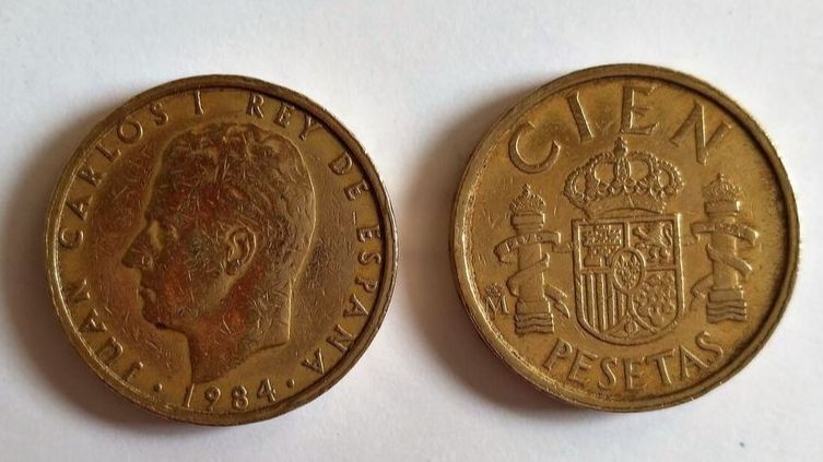 Moneda de 100 pesetas de 1984