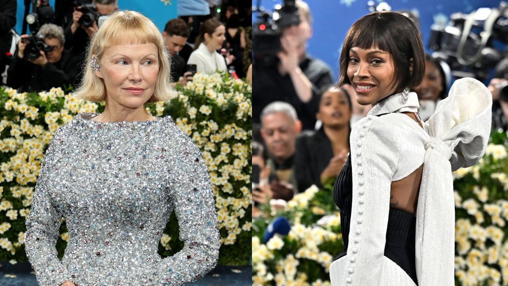 Pamela Anderson y Zoe Saldaña, en la MET Gala 2025