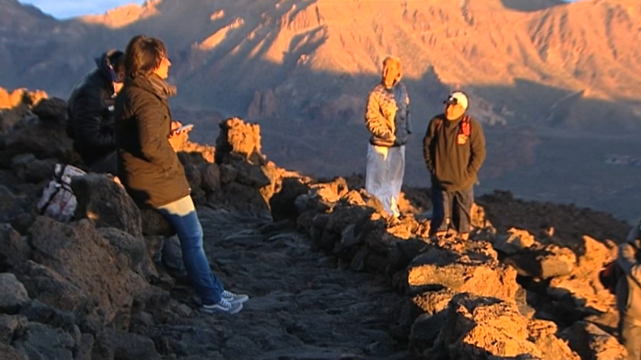 Turistas en el Teide