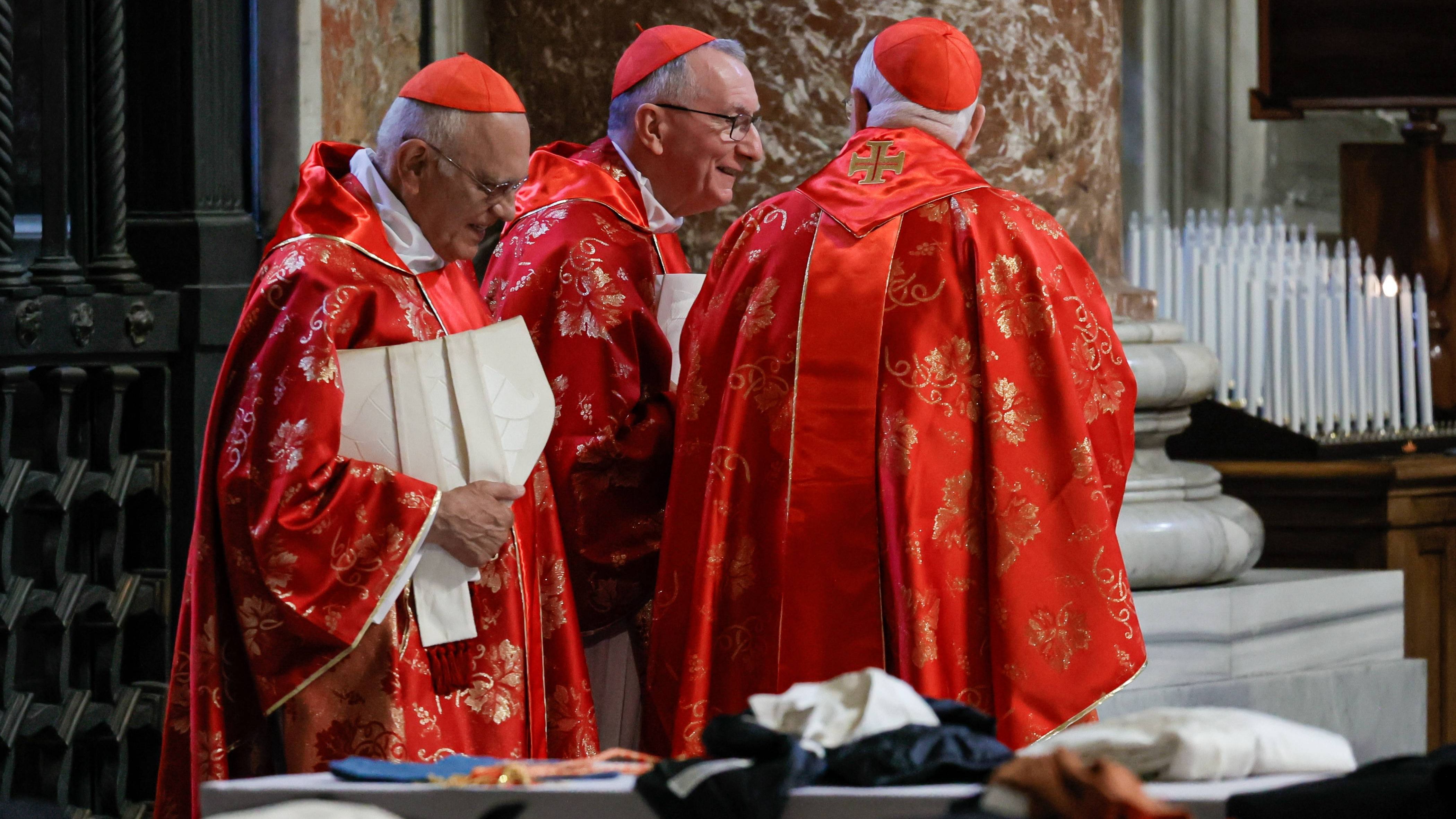 En la misa 'Pro Eligendo Pontifice'.