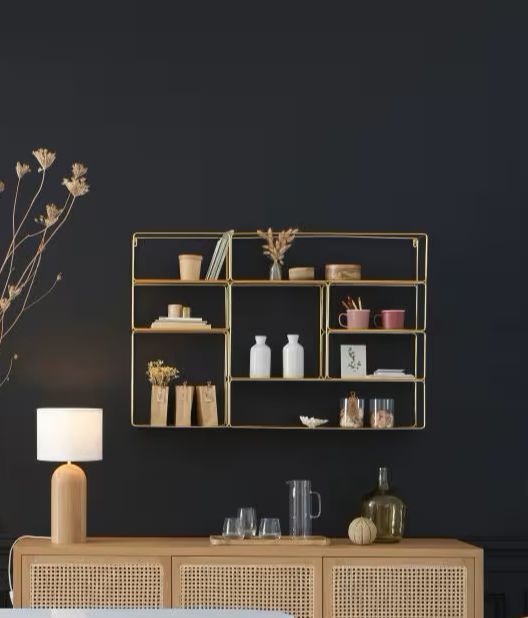 Estante en metal dorado de Maisons du Monde