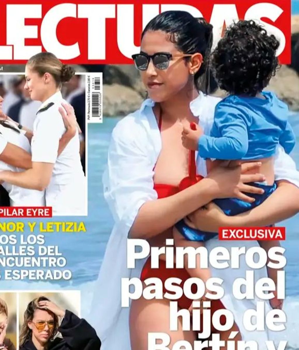 Gabriela Guillén y su hijo, en la portada del 7 de mayo