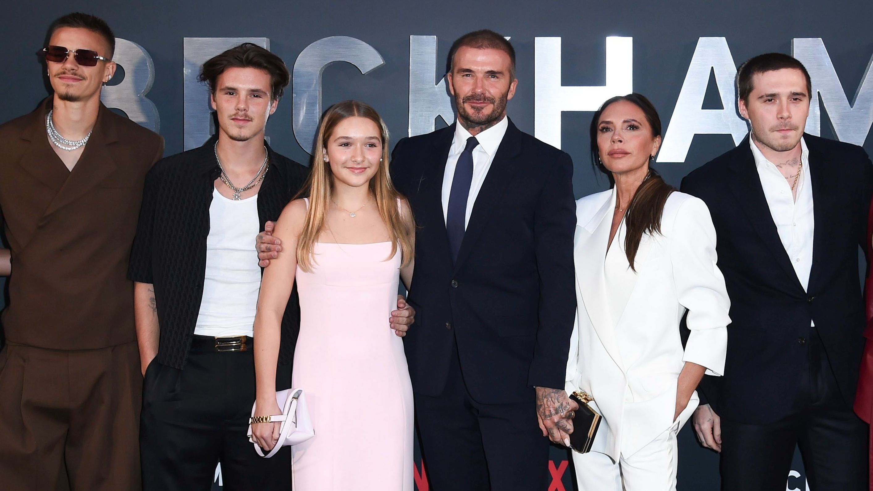 La familia Beckham.