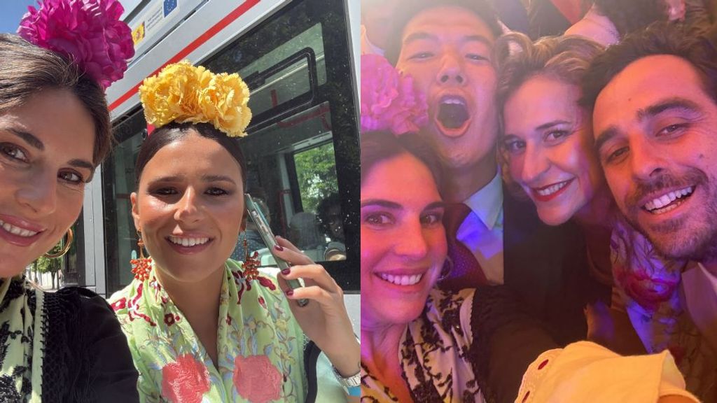 Lourdes Montes muestra cómo disfruta de la Feria de Abril