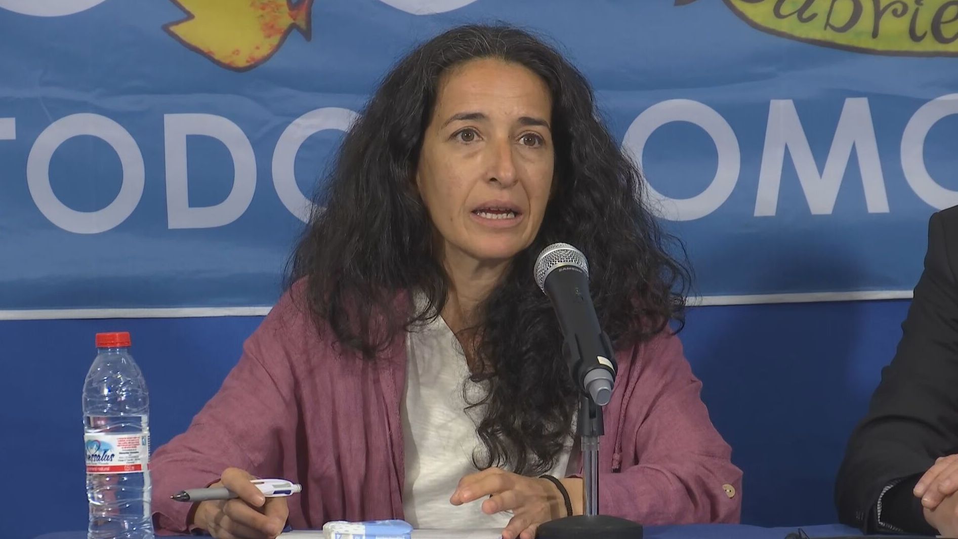 Patricia Ramírez, madre del niño Gabriel Cruz, en una rueda de prensa