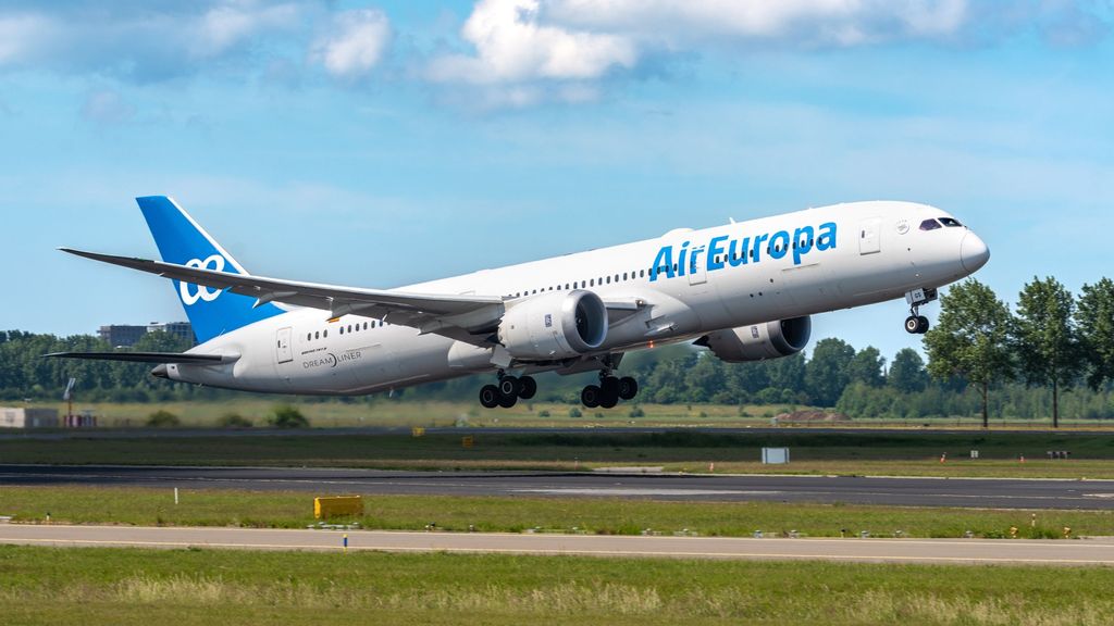 Una aeronave de la flota de Air Europa, rescatada por el Gobierno durante la pandemia de coronavirus