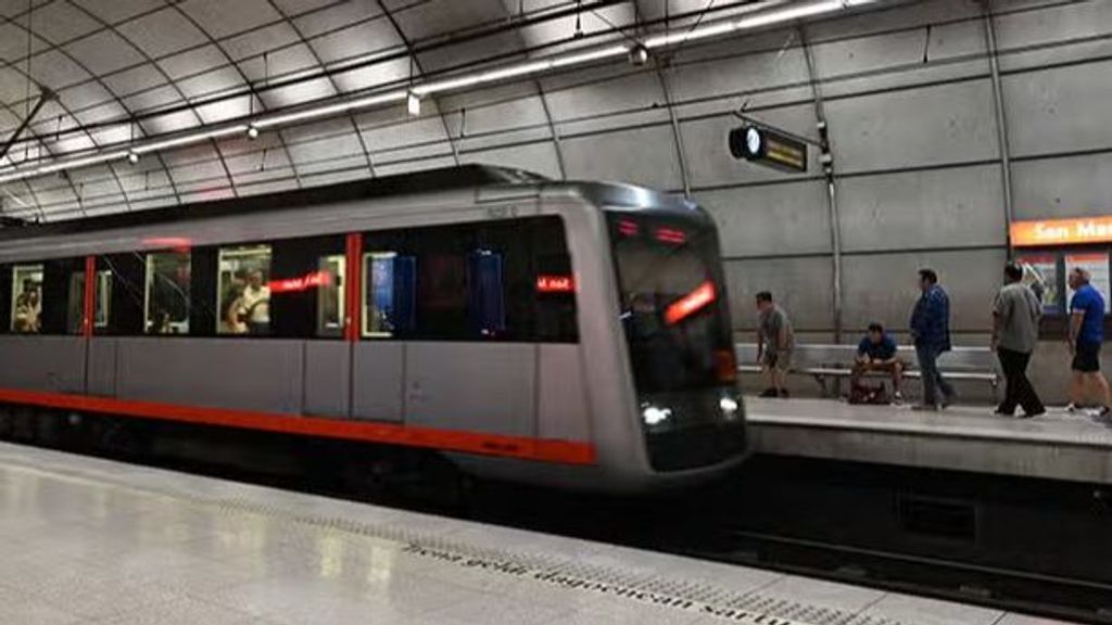 Una estación del metro en Bilbao
