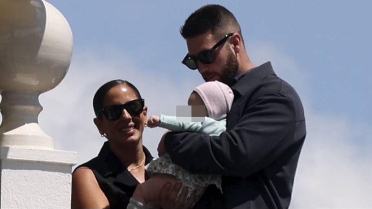 Anabel Pantoja, David Rodríguez y su hija Alma
