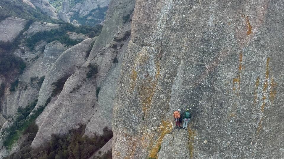 El rescate del escalador herido en Montserrat