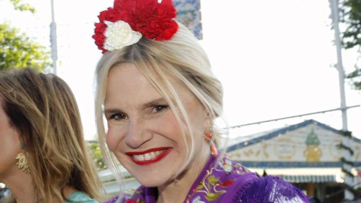 Eugenia Martínez de Irujo en la Feria de Abril de Sevilla