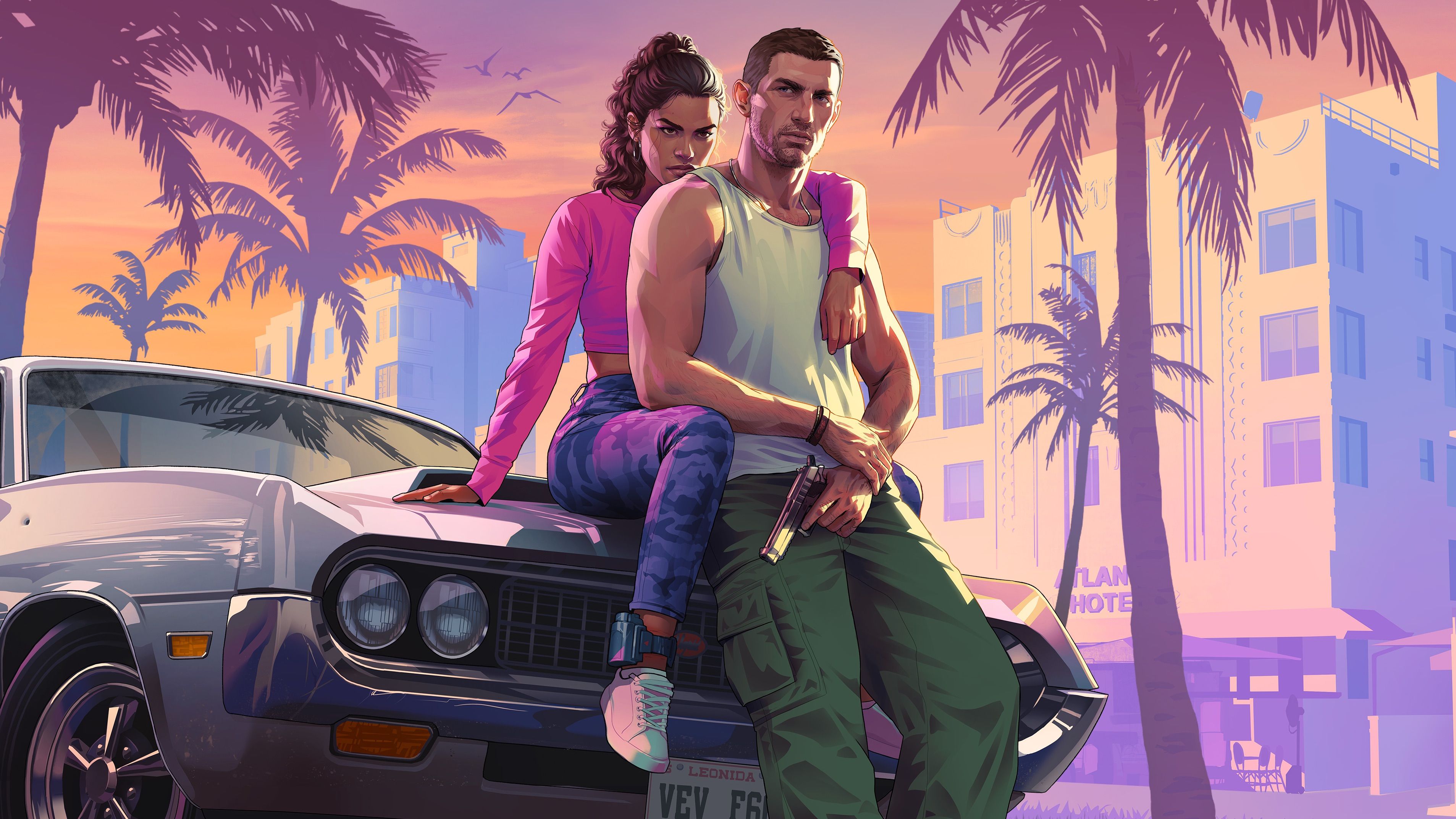 Jason y Lucía, los protagonistas del videojuego GTA VI Jason y Lucía, los protagonistas del videojuego GTA VI