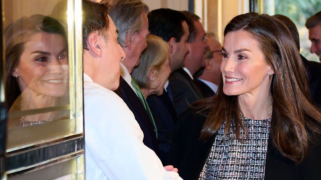 La reina Letizia y Jordi Roca, en una imagen de este enero